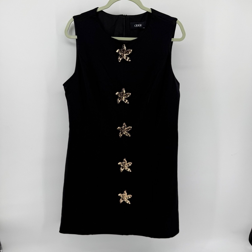 Cider Women's Size 0XL Dress Back Sleeveless Kentucky Derby Starfish Beach Vaca - Picture 9 of 9
